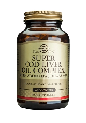 SOLGAR SUPER COD LIVER OIL COMPLEX 60 SOFTGEL